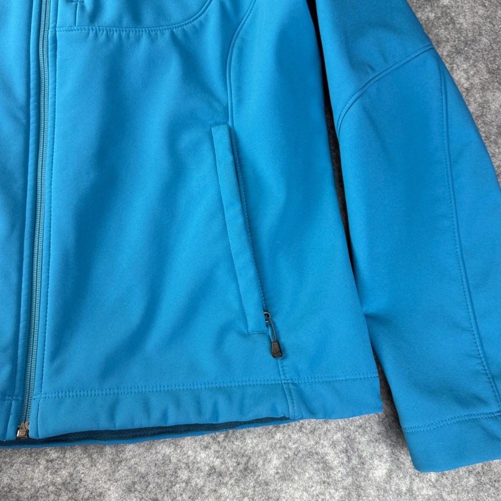 The North Face Apex Bionic Softshell Jacket Womens XL Blue Windproof Full Zip - Picture 3 of 12